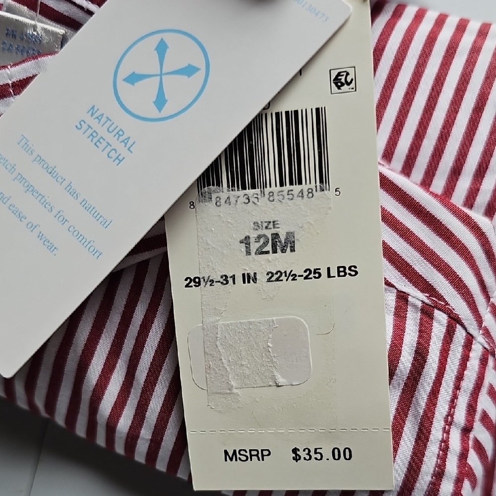 Ralph Lauren Kids Red and White Striped Button Down Shirt - Picture 9 of 9